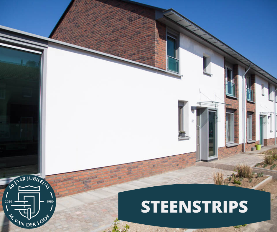 Buitengevelisolatie met Steenstrips afwerking