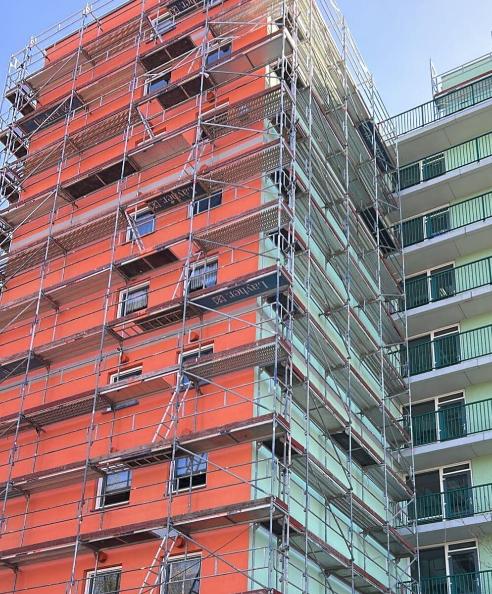 Gevelrenovatie Mortierlaan Eindhoven: fase 1 gerenoveerd