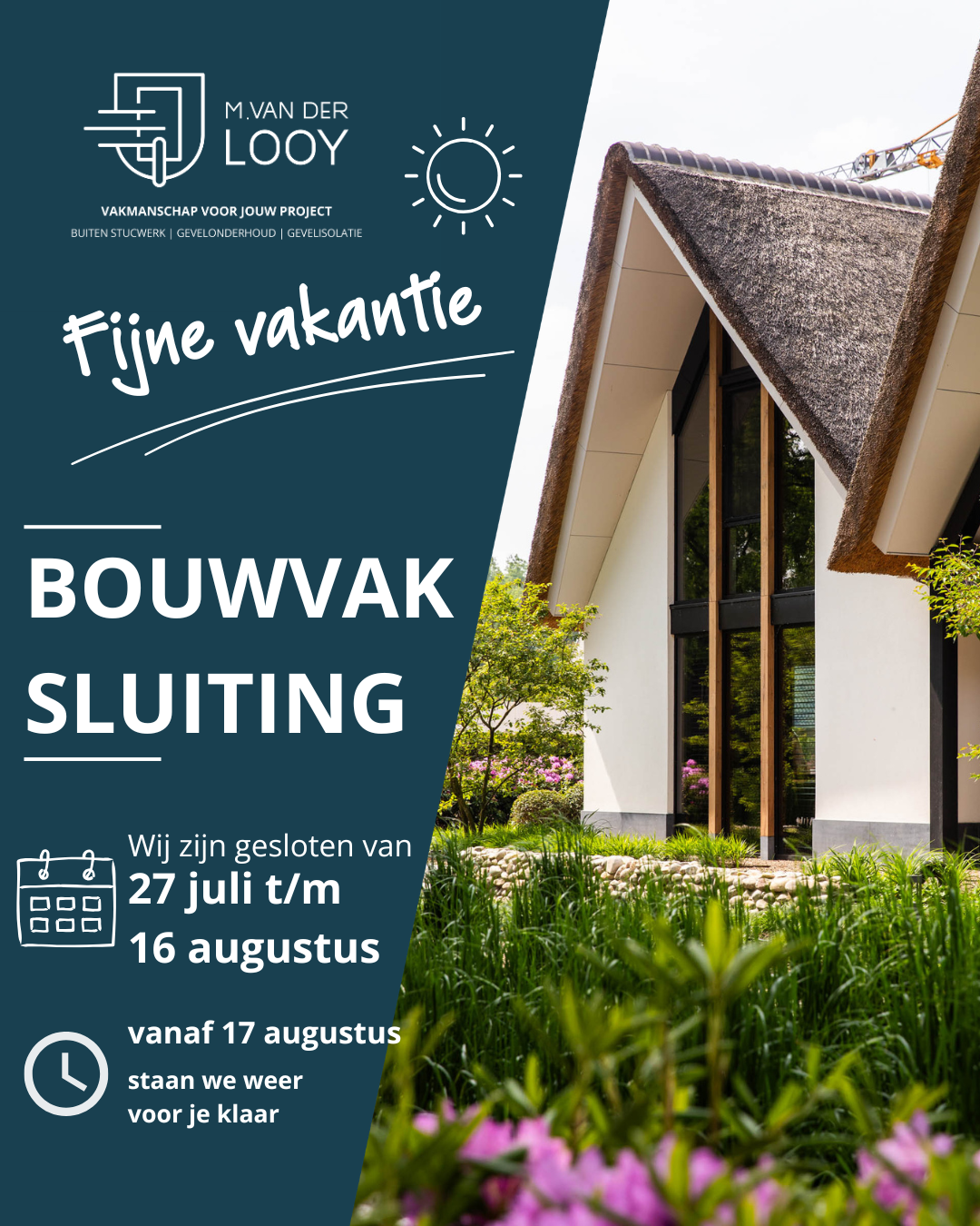 Bouwvaksluiting 2026